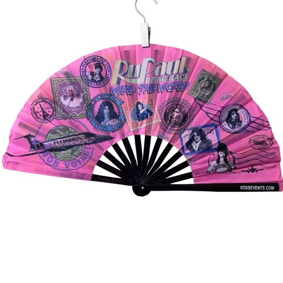 RuPaul’s Drag Race – WERQ the World Tour Pink Folding Fan, EUC - Picture 5 of 5